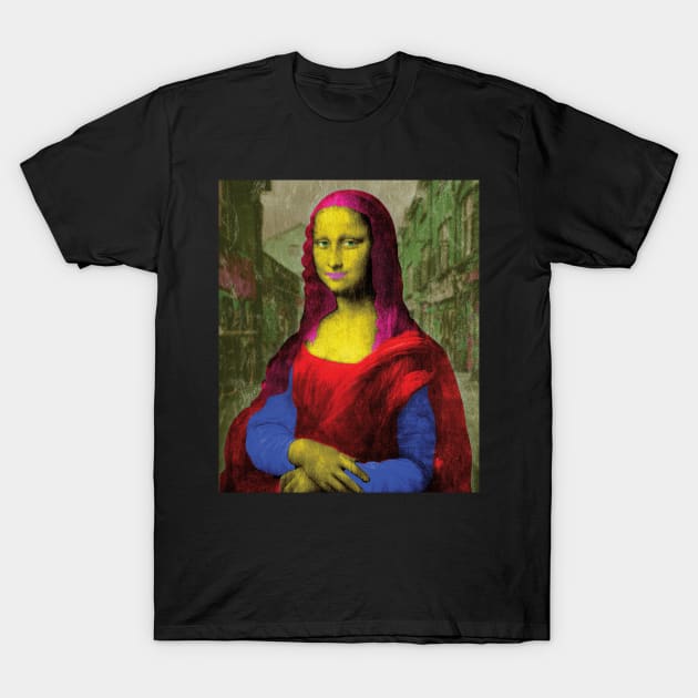 Mona Lisa Street Art T-Shirt by McNutt